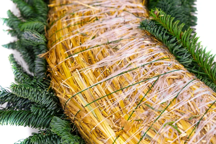 Wianek świąteczny 60 cm jednostronny Jodła Nobilis, zdjęcie 4
