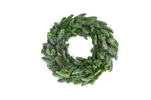 Wianek świąteczny 30 cm obustronny Jodła Nobilis