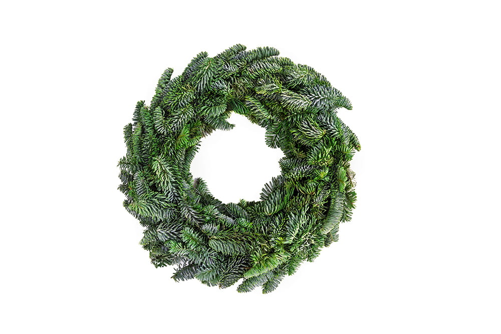 Wianek świąteczny 70 cm obustronny Jodła Nobilis - zdjęcie produktowe